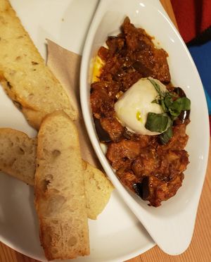 The Momma 🍆 eggplant at Seabirds Kitchen in Los Angeles