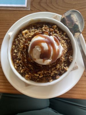 Whiskey peach crumble  at Seabirds Kitchen in Los Angeles
