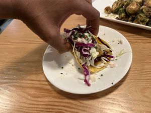 Beer-battered avocado was okay.  at Seabirds Kitchen in Los Angeles