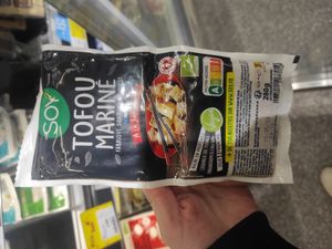 Tofu marinated at Naturalia in La Rochelle