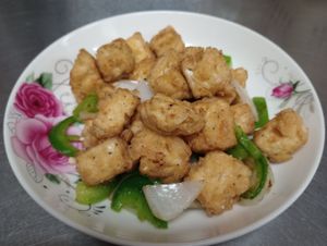 salt and pepper Tofu at Cafe Asian in Katy