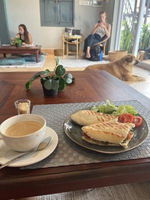   at The Happy Cat - Veggie Cafe-Restaurant in Luang Prabang