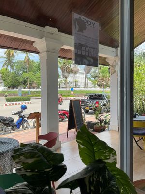   at The Happy Cat - Veggie Cafe-Restaurant in Luang Prabang