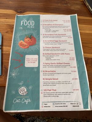   at The Happy Cat - Veggie Cafe-Restaurant in Luang Prabang