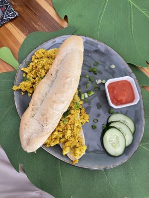   at The Happy Cat - Veggie Cafe-Restaurant in Luang Prabang