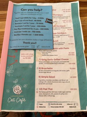   at The Happy Cat - Veggie Cafe-Restaurant in Luang Prabang