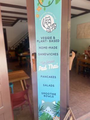   at The Happy Cat - Veggie Cafe-Restaurant in Luang Prabang