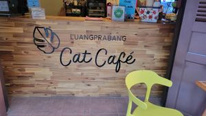 Outside view at The Happy Cat - Veggie Cafe-Restaurant in Luang Prabang