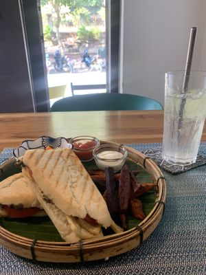   at The Happy Cat - Veggie Cafe-Restaurant in Luang Prabang