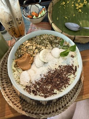   at The Happy Cat - Veggie Cafe-Restaurant in Luang Prabang