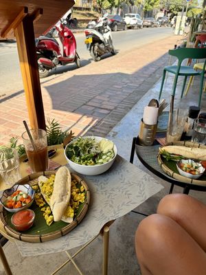   at The Happy Cat - Veggie Cafe-Restaurant in Luang Prabang