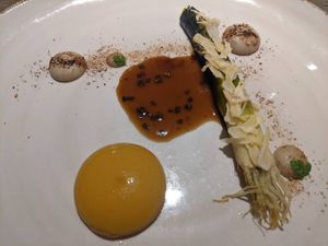 Menu Dezember 2021 (vegan egg)   at TIAN Restaurant in Vienna