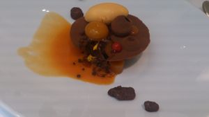 Vegan 'Sacher' Cake at TIAN Restaurant in Vienna