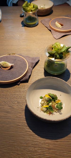 Buchweizen Erbse und Fenchel at TIAN Restaurant in Vienna