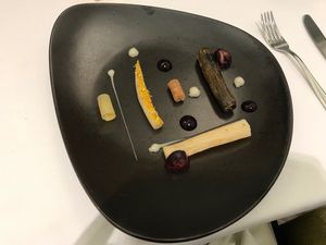 Salsify variations at TIAN Restaurant in Vienna