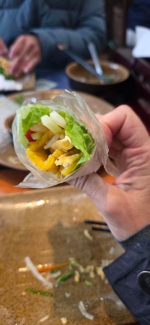 Vegetarian pancake at 24 Restaurant  in Sapa