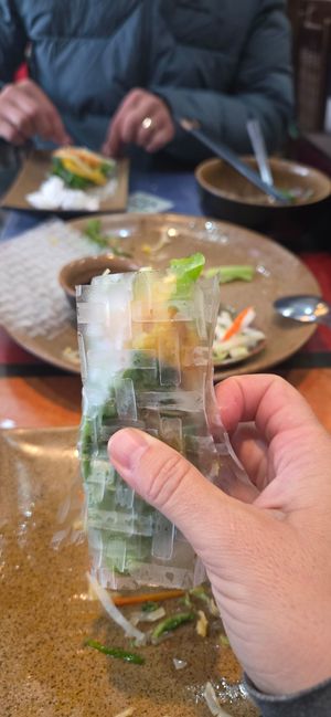 Vegetarian pancake at 24 Restaurant  in Sapa