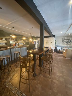 Bar interior   at Hostería El Cruce in Cabezon De La Sal