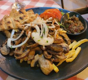 Vegan gyros at Panorama in Lefkada