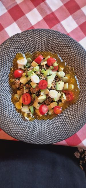 Quinoa salad at Panorama in Lefkada