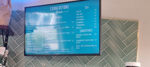 Menu at Cornerstone Coffee in Doncaster