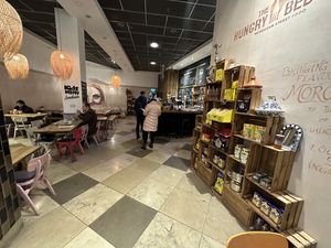 The interior  #Veganuary at The Hungry Bedouin in East London