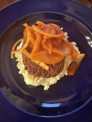 Vegan meatloaf   at El Plaza in Vieques