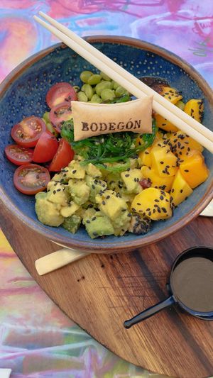 Poke Bowl at Bodegón in Torredembarra