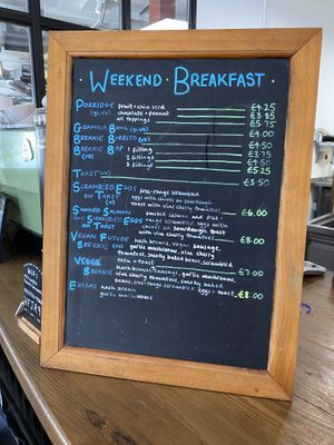 Breakfast menu   at Future Leap in Bristol