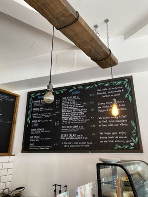 Breakfast and lunch menu   at Future Leap in Bristol