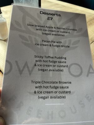 Desert  at Cow & Oak in Worthing