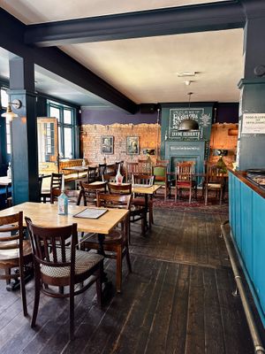 Indoor seating  at Cow & Oak in Worthing