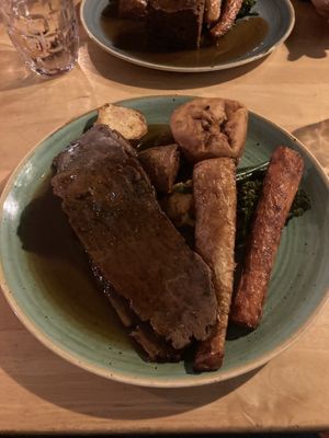 Vegan lamb  at Cow & Oak in Worthing