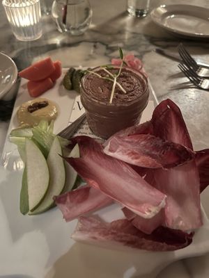  Mushroom pate with crudites   at SILVIA in Woodstock