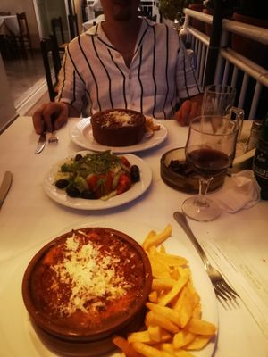 Moussaka at ANTHI Taverna in Corfu