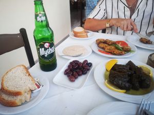 Starters at ANTHI Taverna in Corfu