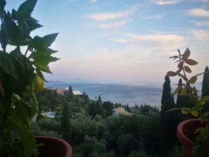 Gorg views at ANTHI Taverna in Corfu