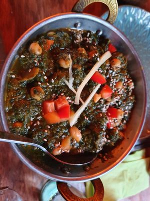 CHHOLE SAAG at Indian Temple in Hamburg
