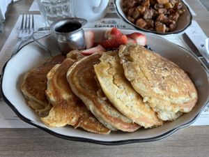 Vegan pancakes  at Phoenicia Diner in Phoenicia