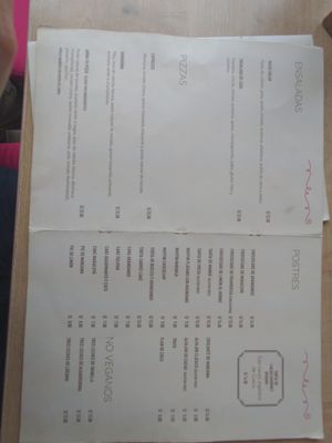 Menu 3 at Airampo in Lima