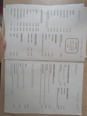 Menu 4 at Airampo in Lima