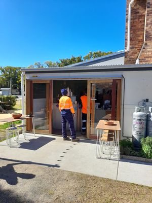 Cafe counter at Katie's Cocktail Cafe in Allora