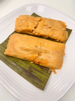 Salvadoran Vegan Tamales  at La Sabrosa Sweets in Los Angeles