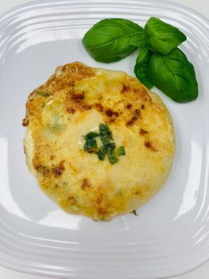 Vegan pupusas with fresh ingredients  at La Sabrosa Sweets in Los Angeles