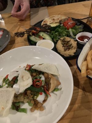 Samosas and Vegie kebab   at Communion Brewing Co in Burnie