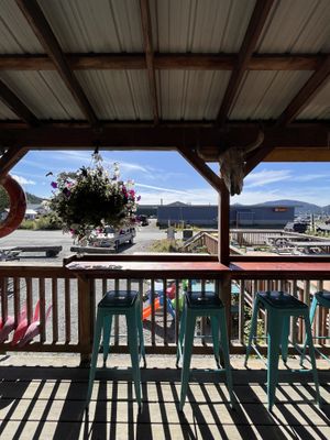 Outdoor seating  at Baja Taco in Cordova