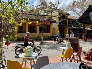 View from the cafe   at Unicorn Bowl & Coffee in Hoi An