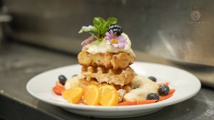 It is a Waffley day at Victoria House at Victoria House in London