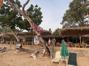 From the beach   at Lanna Restaurant and Massage in Phang Nga