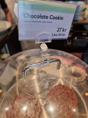 Vegan cookies at Espresso House in Esbjerg